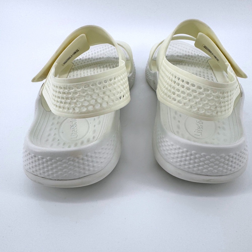 Crocs LiteRide 360 Sandal Women Size 10 Cream White Athletic Comfort Strappy - Picture 6 of 7
